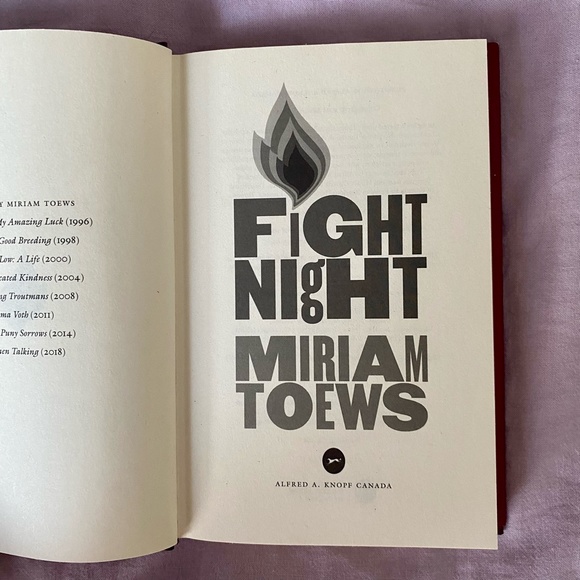 "Fight Night" book by Miriam Toews - Picture 4 of 6